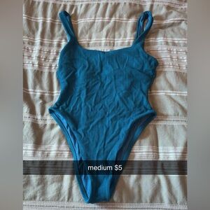 Blue One-Piece Swimsuit